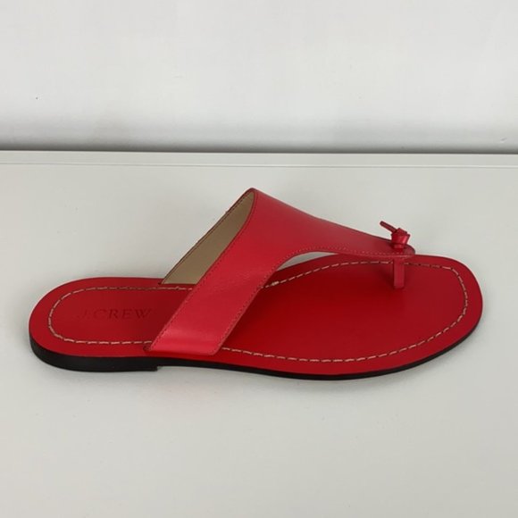 J.Crew 8 Poppy Pink Playa Thong Sandals - Picture 8 of 16